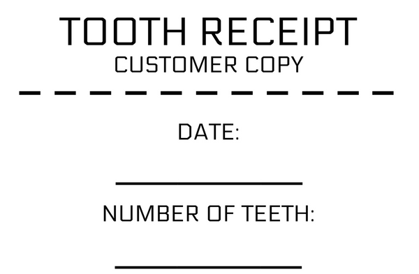tooth fairy receipt